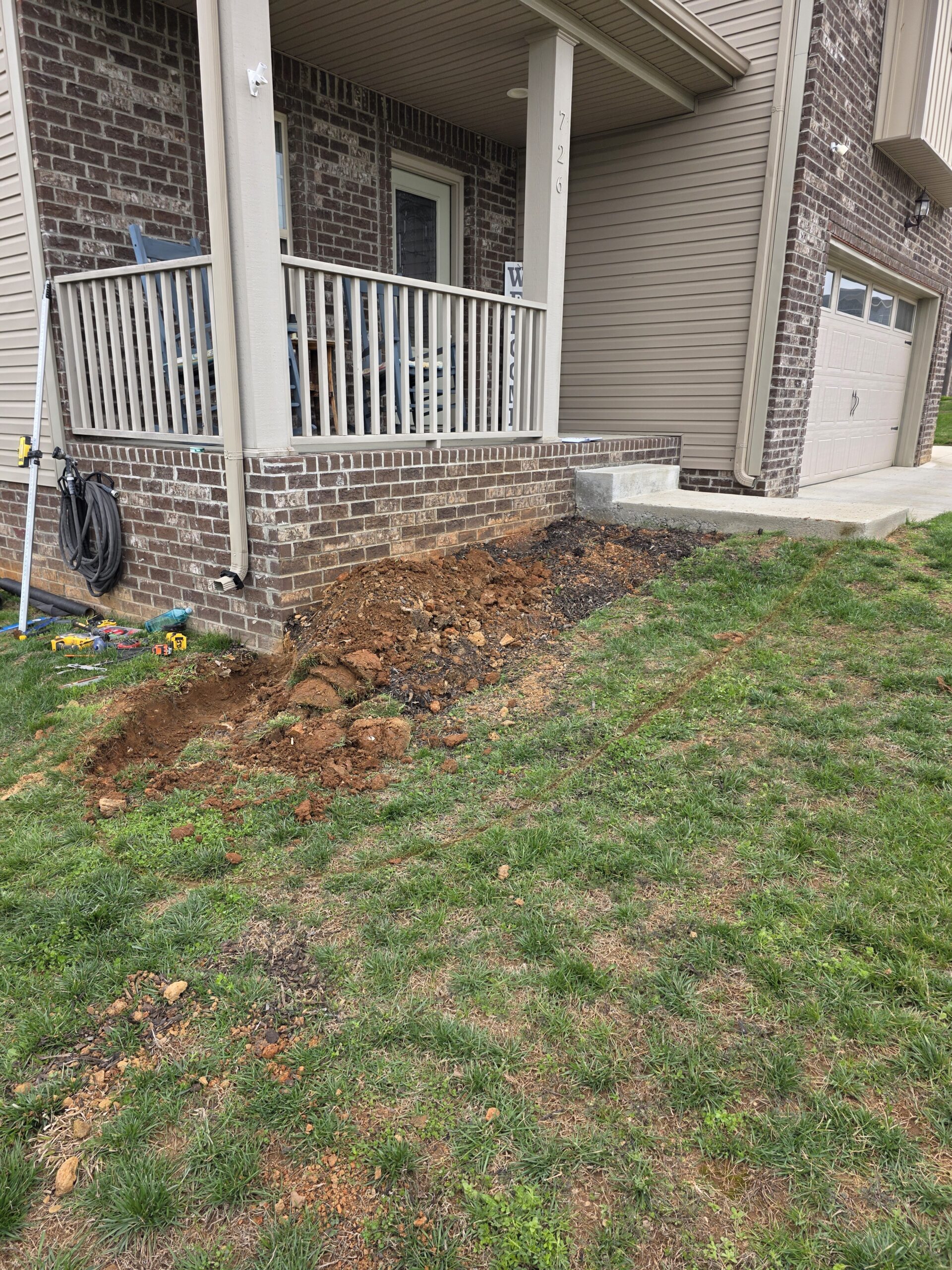 Before Garden Bed Install